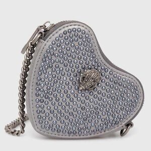 Kurt Geiger micro studded heart crossbody bag